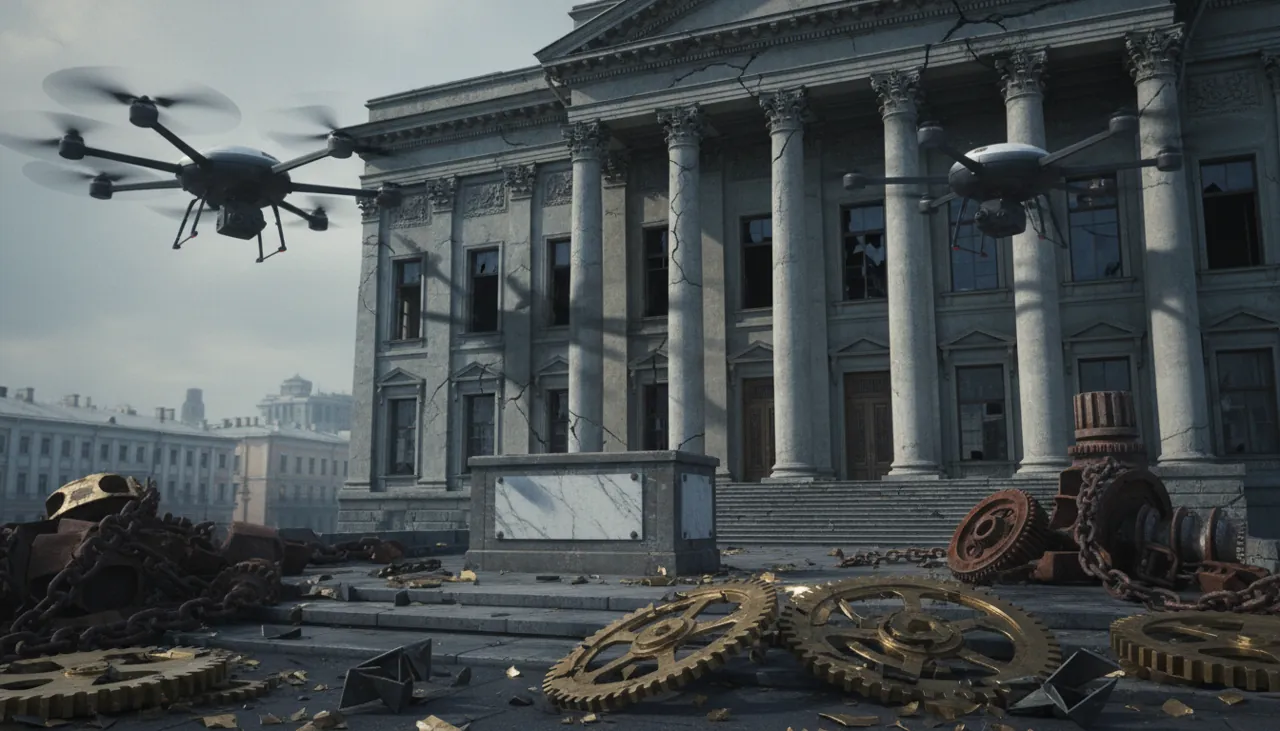 Drone Ukraina Mengapit "Davos Putin" di St. Petersburg